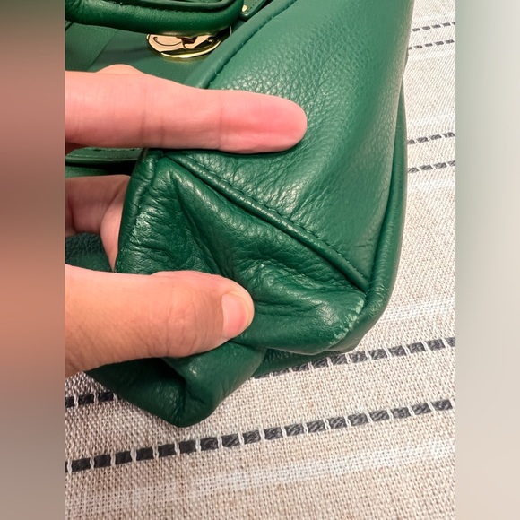 Emma Fox Green Leather Purse With Removable Shoulder Strap - Picture 14 of 14